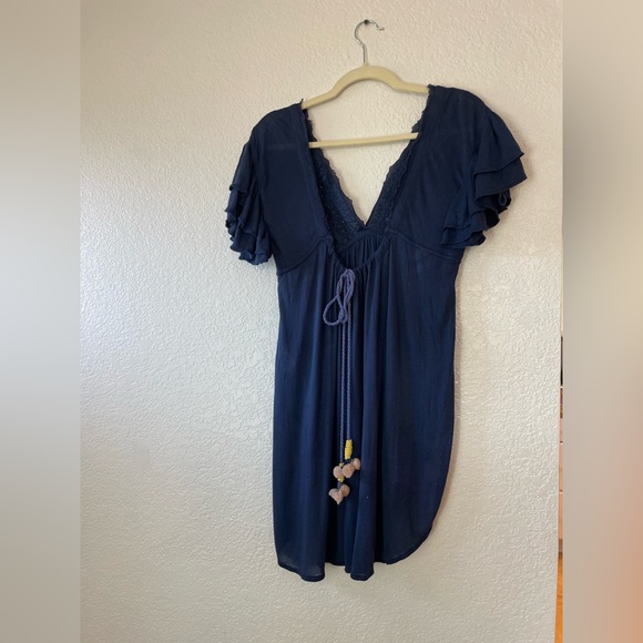 Free People Long Flowy Top - Picture 2 of 2